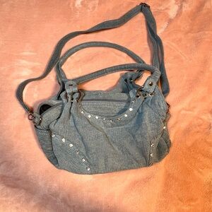 Fashion Nova Blue Denim Crossbody Bag